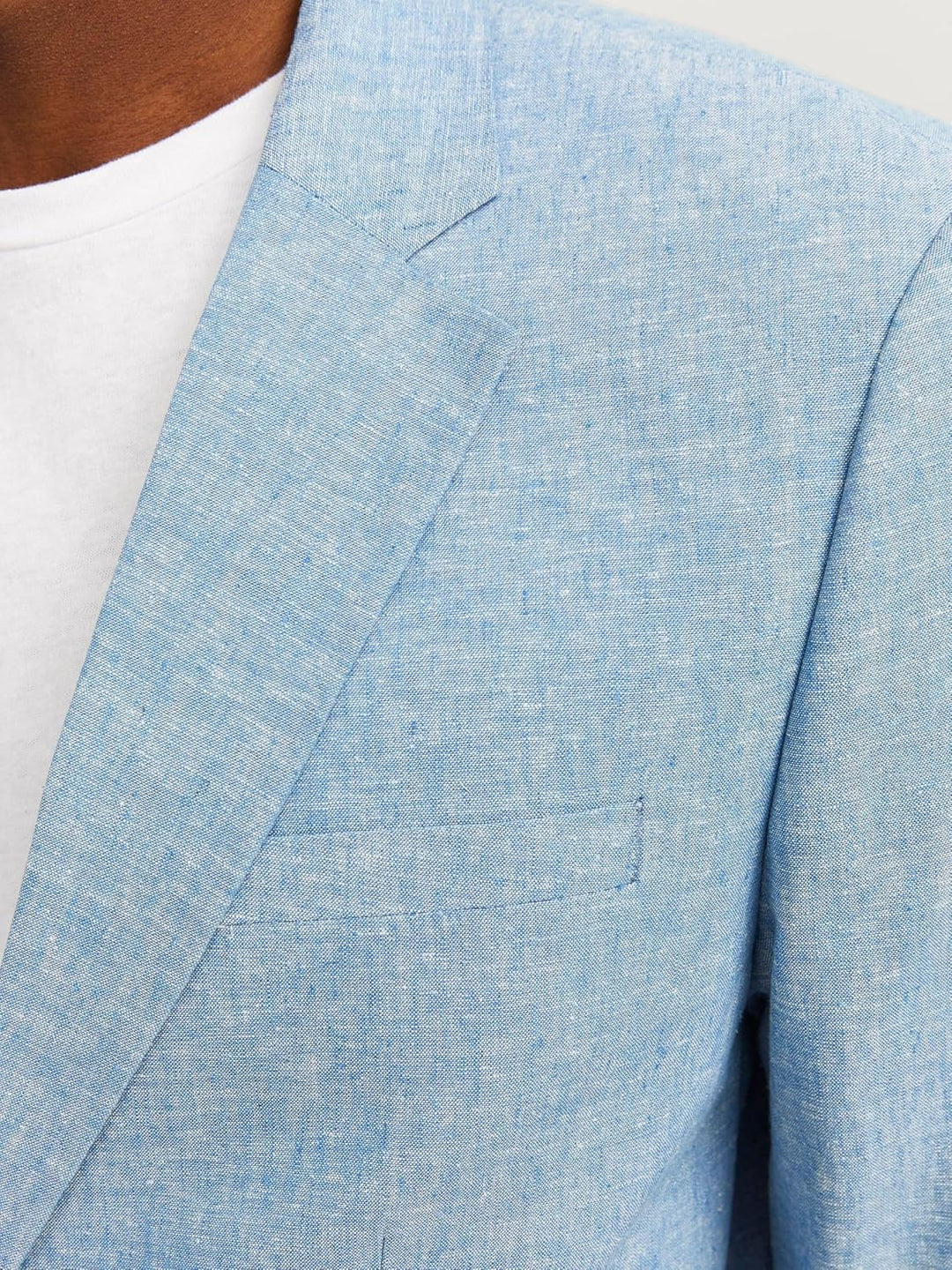 JACK & JONES Herren Jprriviera Linen Blazer Slim Fit Sn Slim Fit Blazer 48 Troposphere/Fit:slim Fit,
