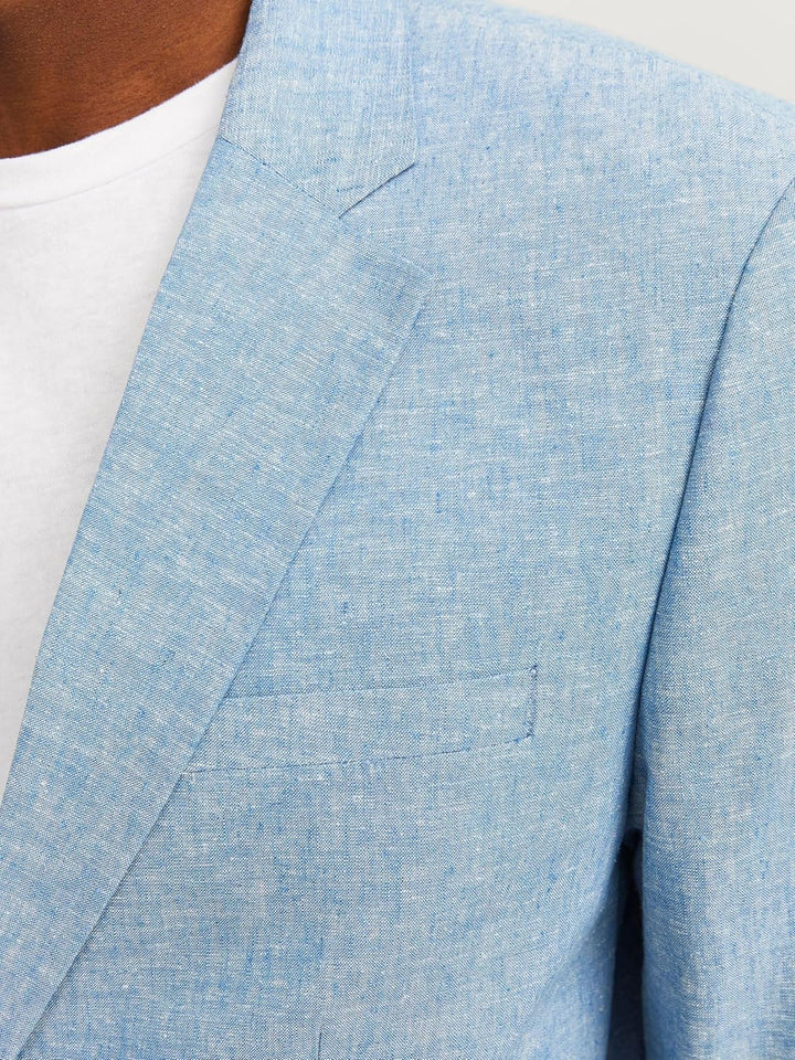 JACK & JONES Herren Jprriviera Linen Blazer Slim Fit Sn Slim Fit Blazer 48 Troposphere/Fit:slim Fit,