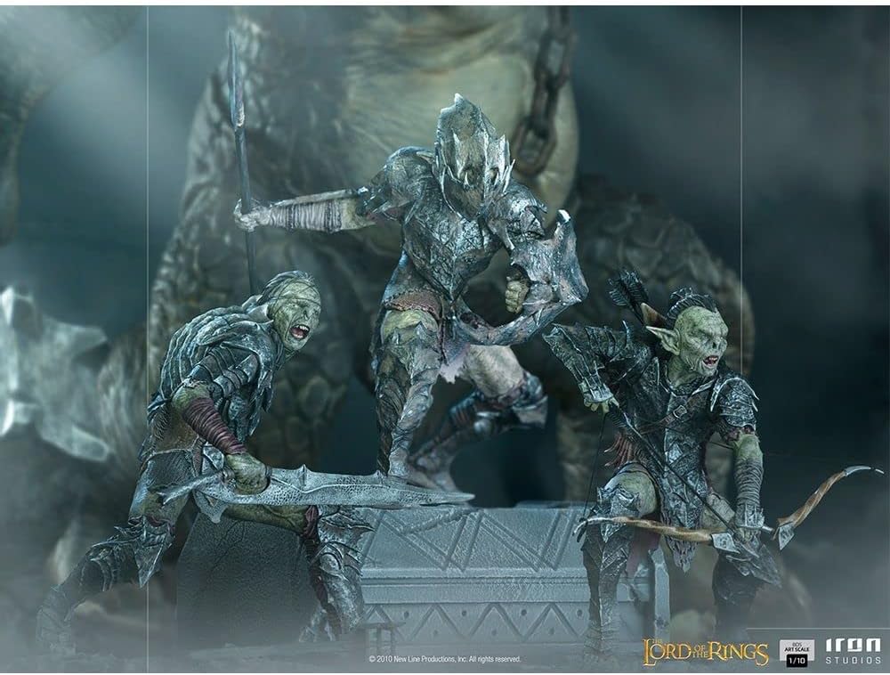Iron Studios BDS: Lord of The Rings - Orc Armored Art Scale Statue (1/10) (WBLOR43021-10)
