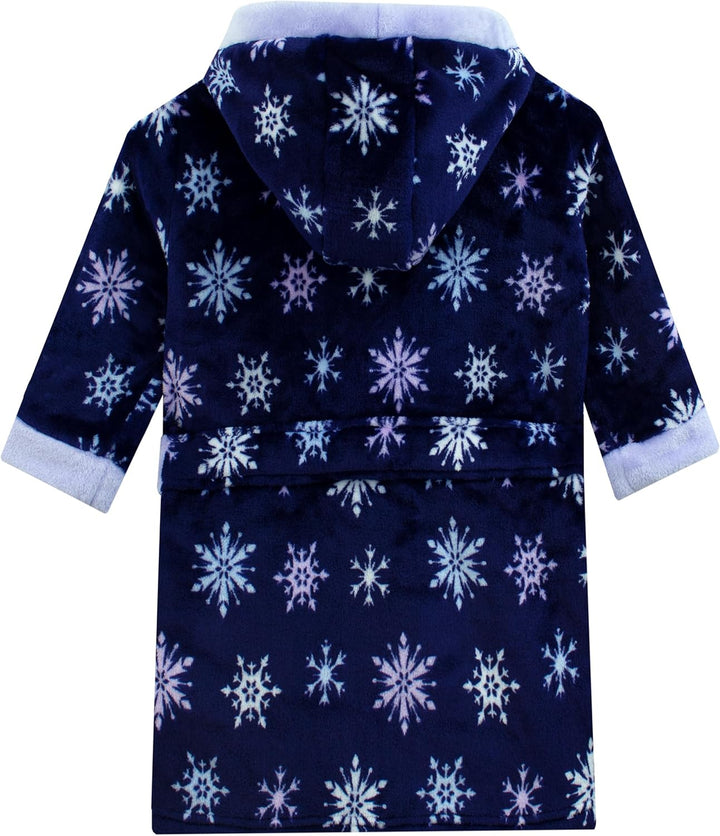 Disney Frozen Bademantel | Kinder Bademantel Elsa Und Anna | Morgenmantel Mädchen 92 Blau, 92 Blau