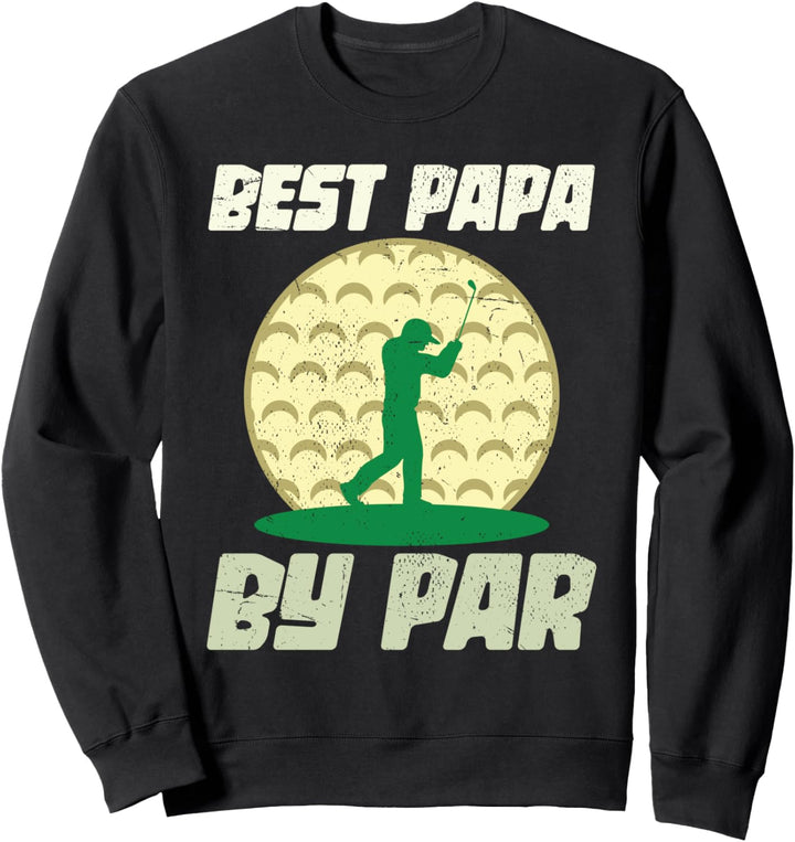 Bester Papa mit Abstand Golfer Golfspieler Vatertag Golf Sweatshirt