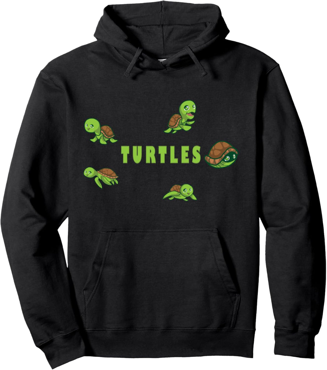 Nette Grüne Schildkröten Pullover Hoodie