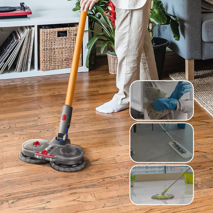 Jajadeal Elektrischer Wischaufsatz für Dyson V11 V10 V8 V7 V15 Staubsauger, Wischmopp Aufsatz Set mi