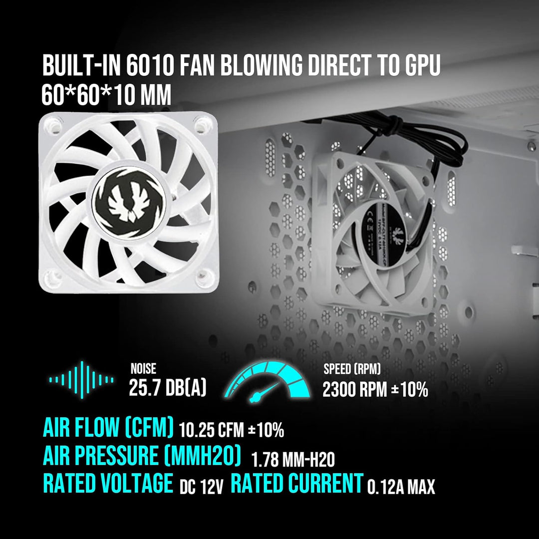 BitFenix Prodigy M 2022 Pc Case, ARGB Micro ATX Gehäuse, Gaming Pc, Kompaktes Pc Gehäuse für Micro A