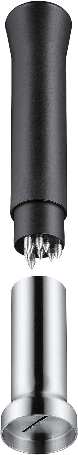 WMF De Luxe Salz und Pfeffermühle 14 cm, unbefüllt, Cromargan Edelstahl &amp; Top Tools Muskatmühle 16,5