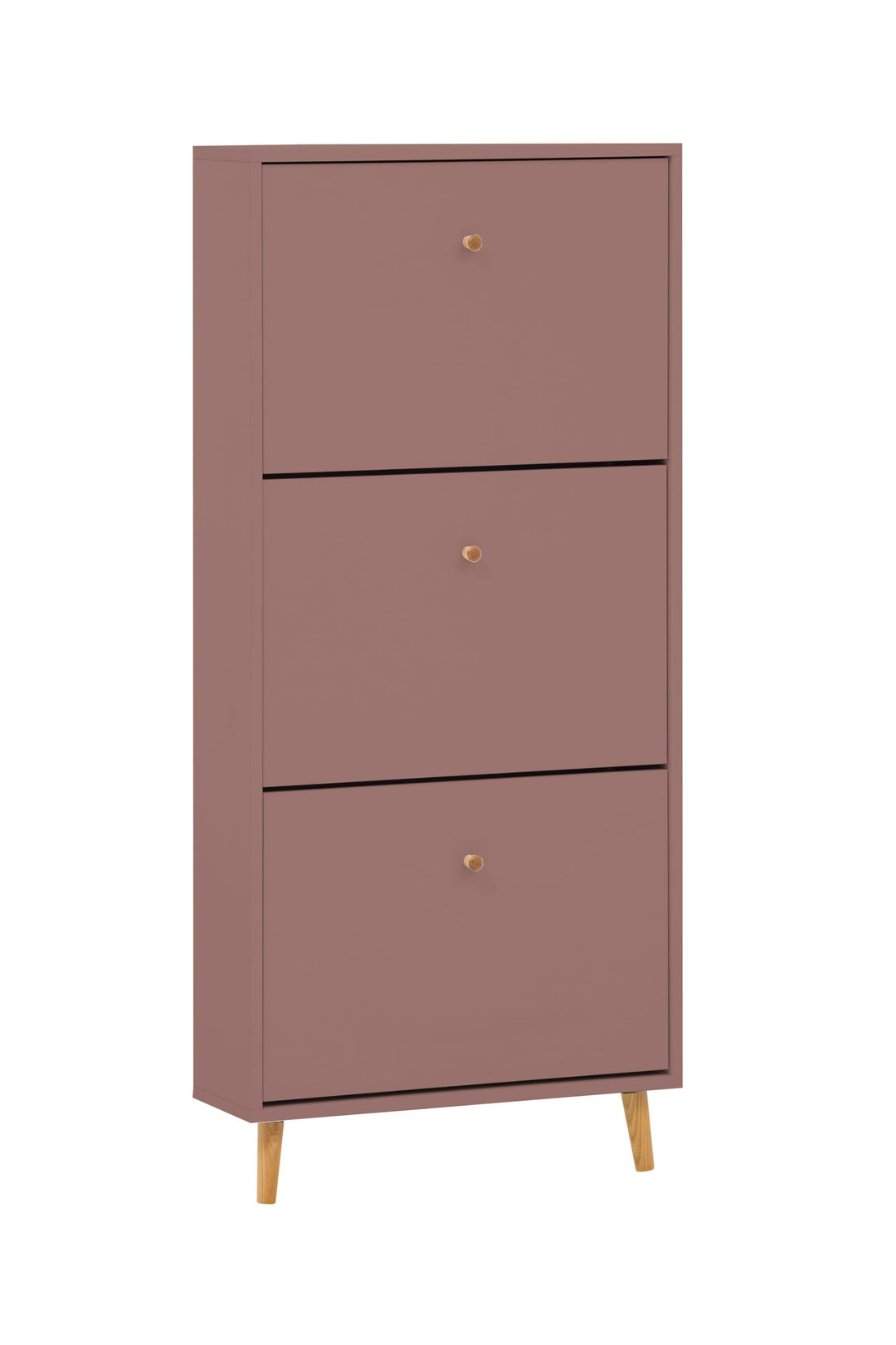 Schildmeyer Bjarne Schuhschrank 160905, Mauve, 59,8 x 19,5 x 131 cm, platzsparend durch geringe Tief