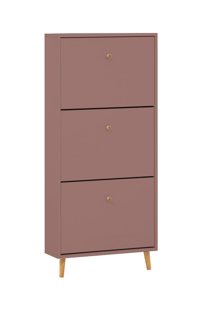 Schildmeyer Bjarne Schuhschrank 160905, Mauve, 59,8 x 19,5 x 131 cm, platzsparend durch geringe Tief