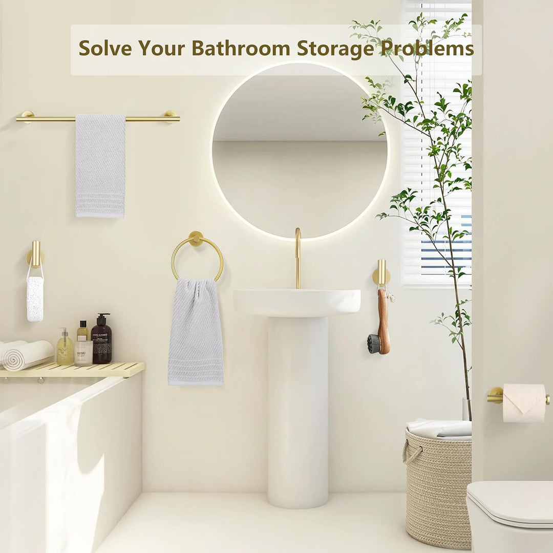 Gold Badezimmer Hardware Set, SUS304 Edelstahl 60 cm Handtuchstange, Toilettenpapierhalter, Handtuch