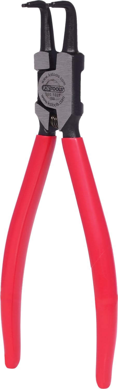 KS Tools 500.1027 Aussen-Seegeringzange, abgewinkelt, 230mm 230 mm, 230 mm