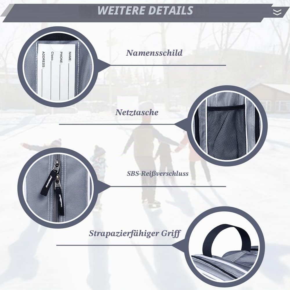 VENTCY Inliner Tasche, Skischuhtasche Kinder, Rollschuhe Tasche, Tasche für Inliner, Eislauf Inliner