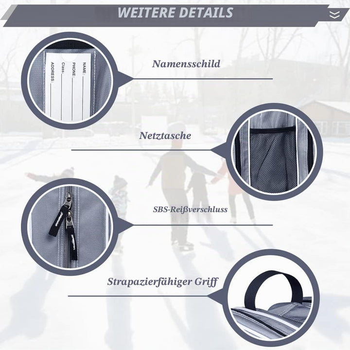 VENTCY Inliner Tasche, Skischuhtasche Kinder, Rollschuhe Tasche, Tasche für Inliner, Eislauf Inliner
