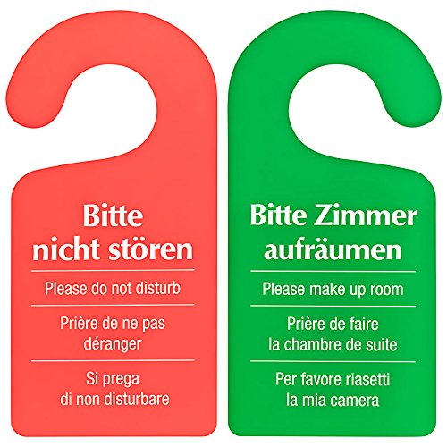 100 Stück Türschild Hotel Bitte nicht stören - Zimmer aufräumen