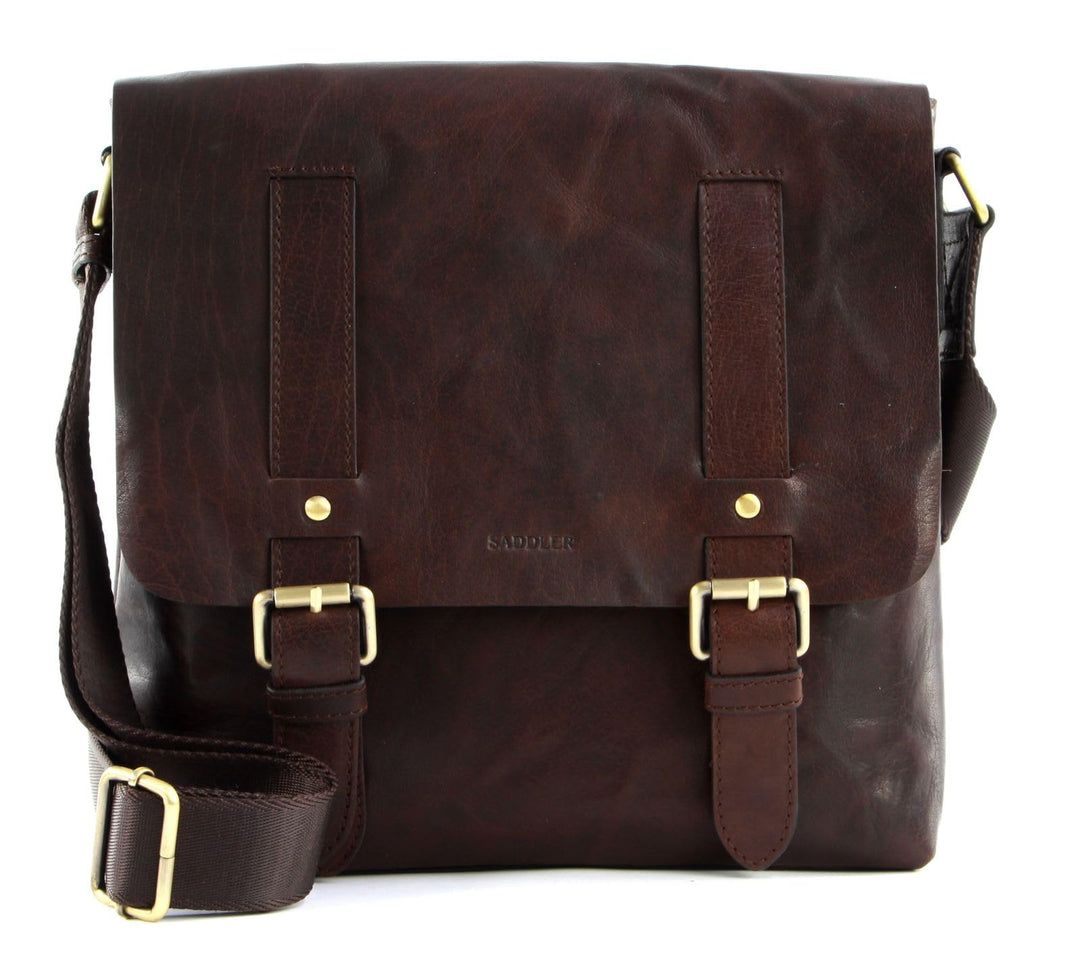 SADDLER Carter Messenger Bag Dark Brown