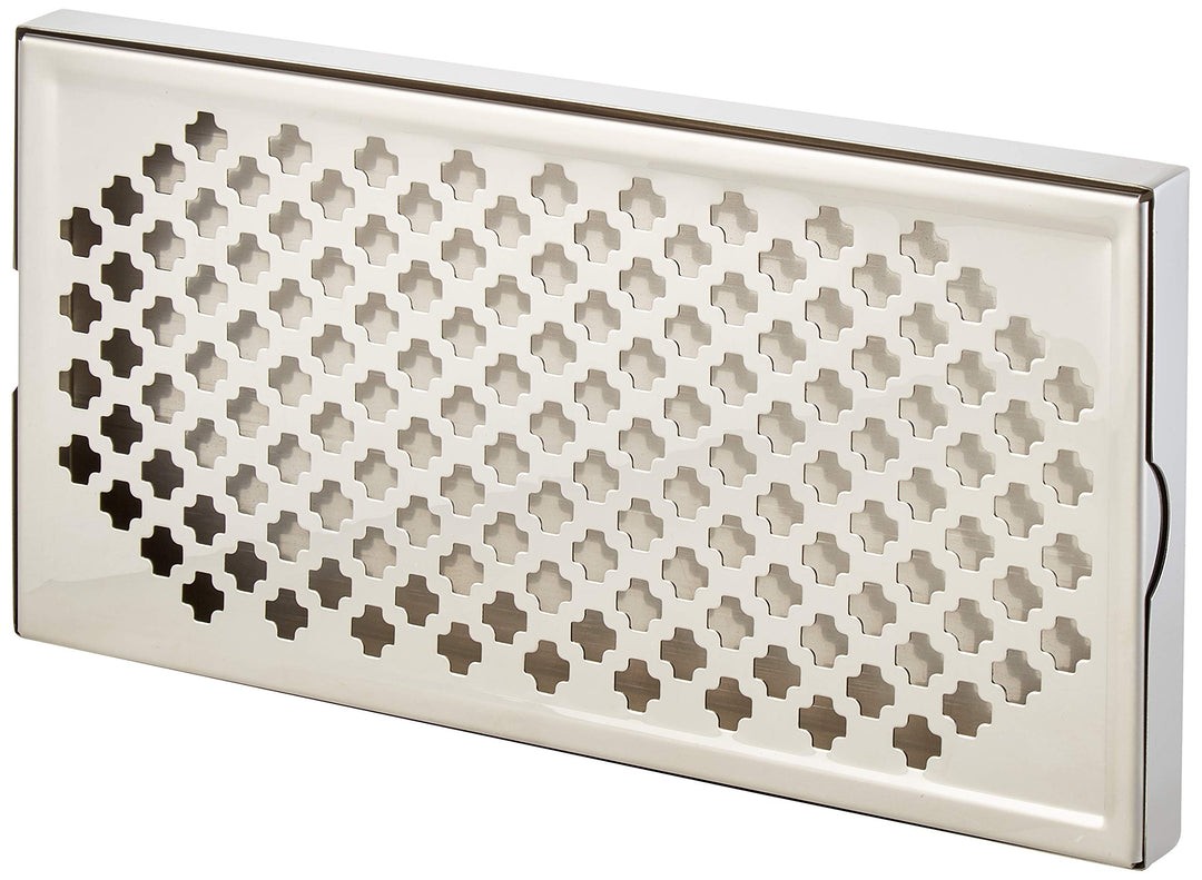 Abtropfschale – 300 x 150 x 23 mm – Edelstahl-Servierplatte Einzelbett, Einzelbett