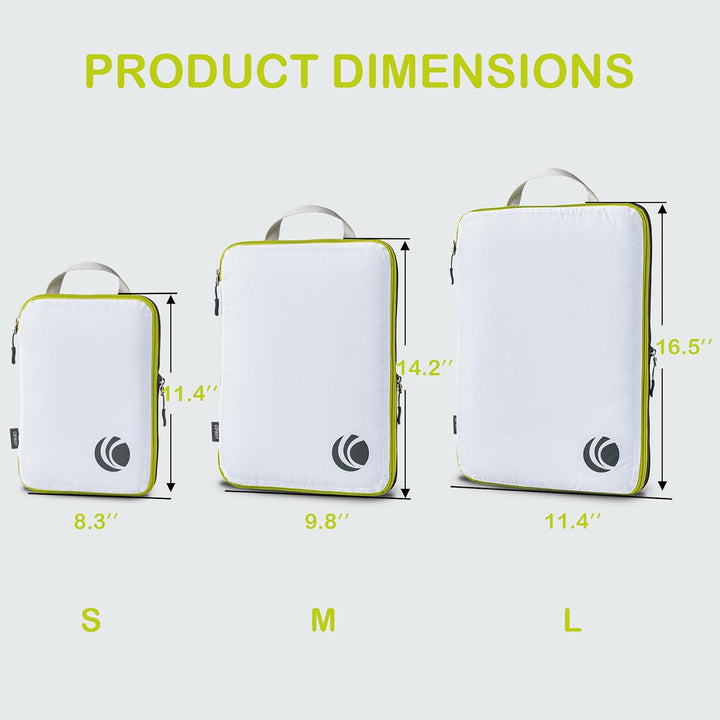 Cipway Kompression Koffer Organizer Set für Rucksack ，Ultraleichte Packtaschen Compression Packing C