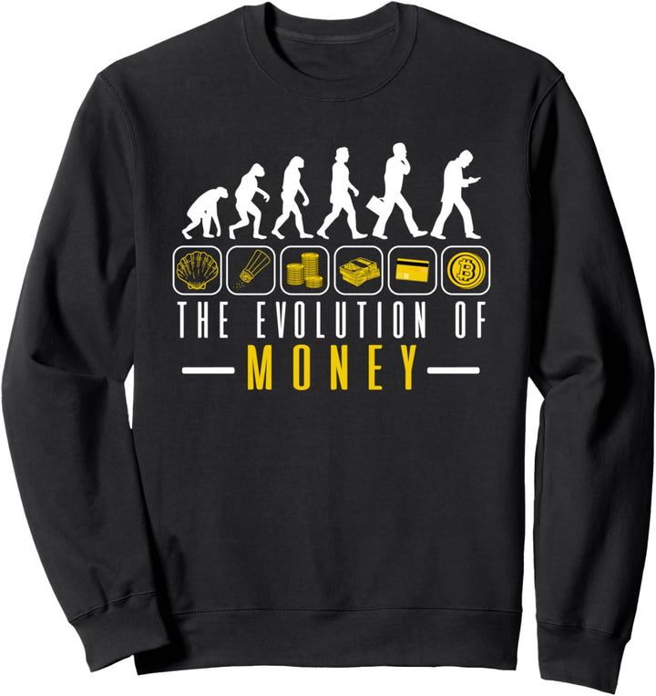 The Evolution of Money für Krypto Investoren | Bitcoin Sweatshirt
