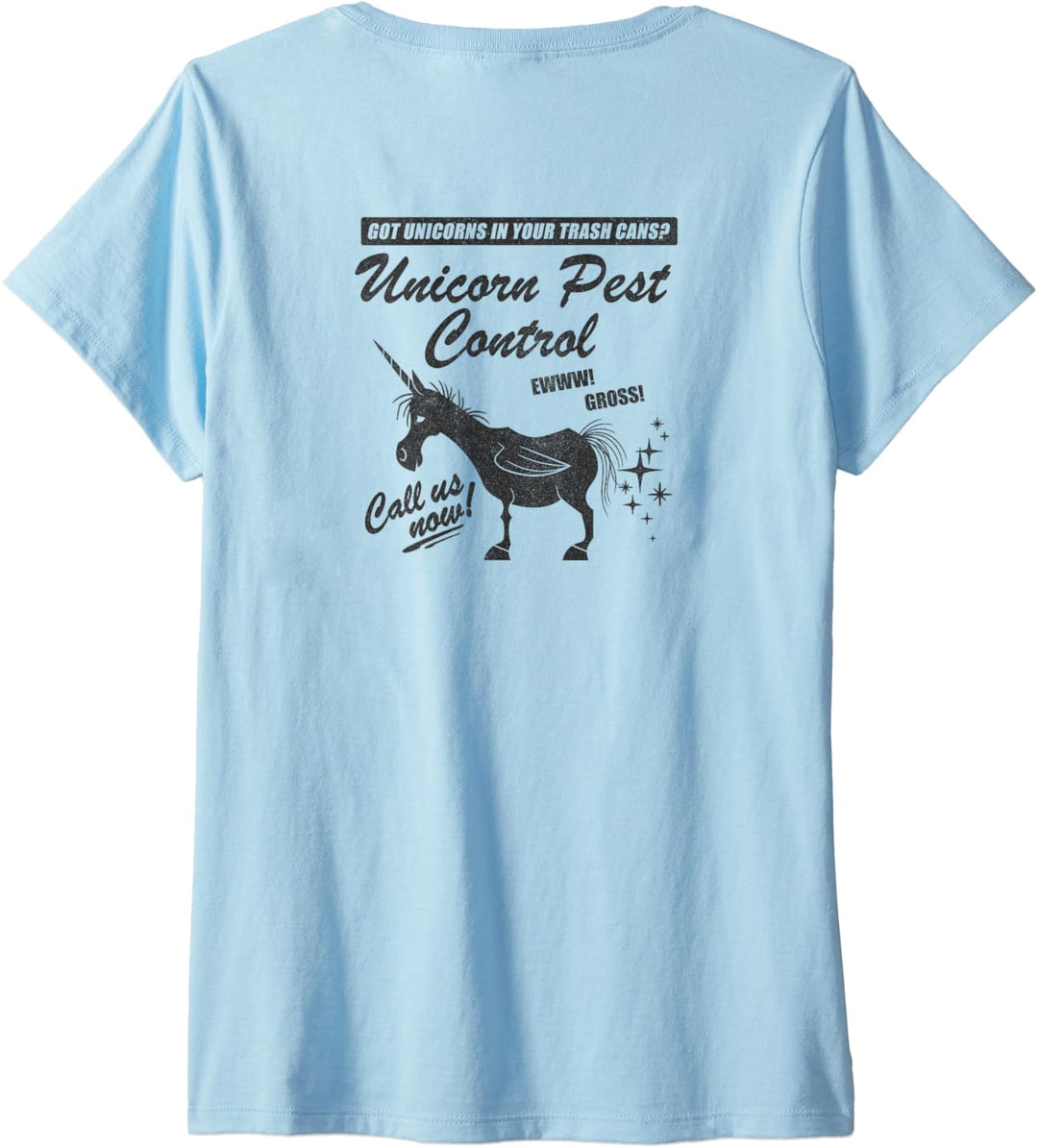 Disney Pixar Onward Unicorn Pest Control T-Shirt mit V-Ausschnitt