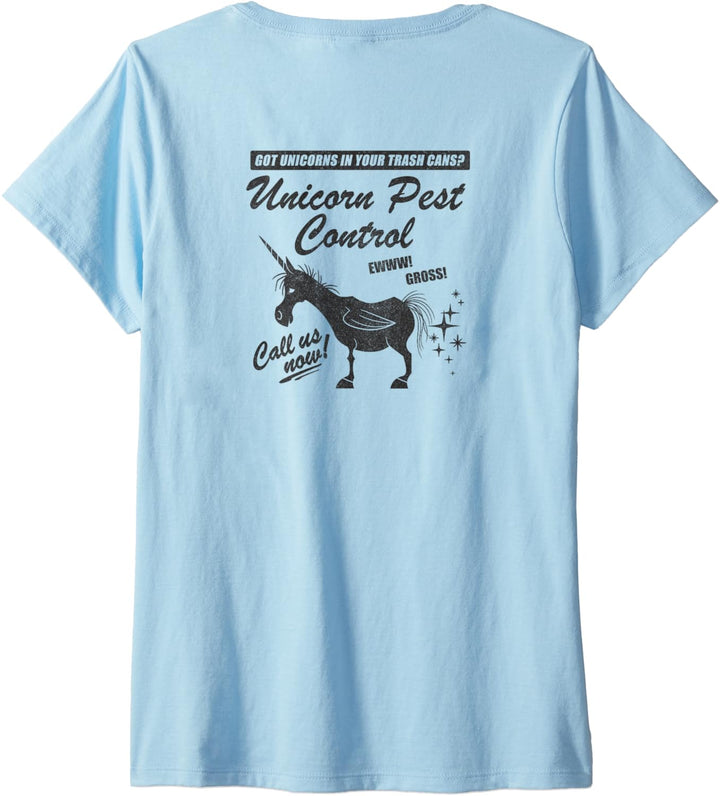 Disney Pixar Onward Unicorn Pest Control T-Shirt mit V-Ausschnitt