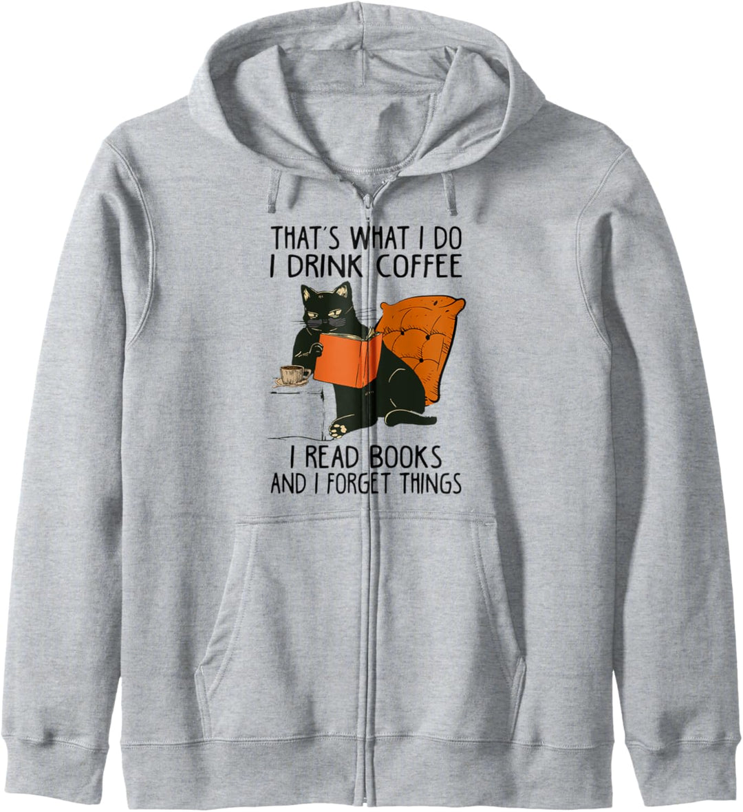 Das ist was ich mache Ich lese Bücher Ich trinke Kaffee Ich weiss Dinge Kapuzenjacke