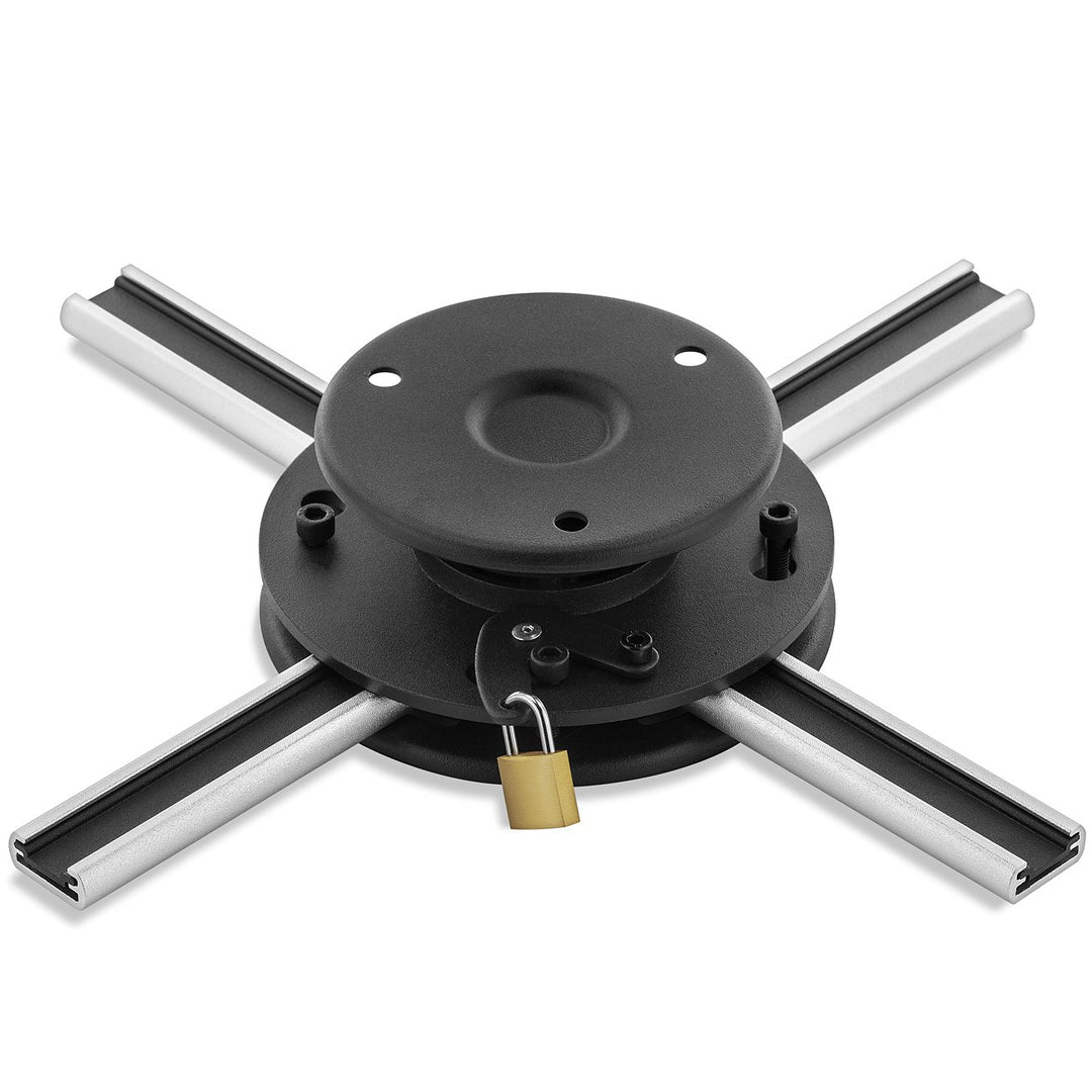 deleyCON Universal Beamer Projektor Deckenhalterung +-15° Neigbar - 360° Schwenkbar - bis 20Kg - Dec