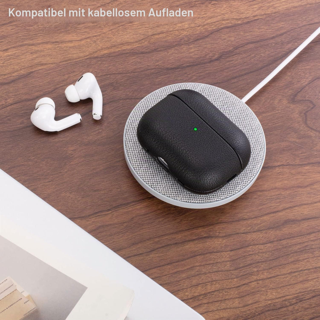 Haobobro [Lambskin Series] AirPods Pro 2. Generation Hülle 2022 - AirPods Pro 2 Leder Case - AirPods