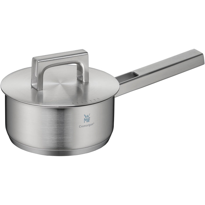 WMF Ultimate Cool Stielkasserolle 16cm mit Deckel, Kochtopf klein 1,4l, Milchtopf Induktion, Cromarg
