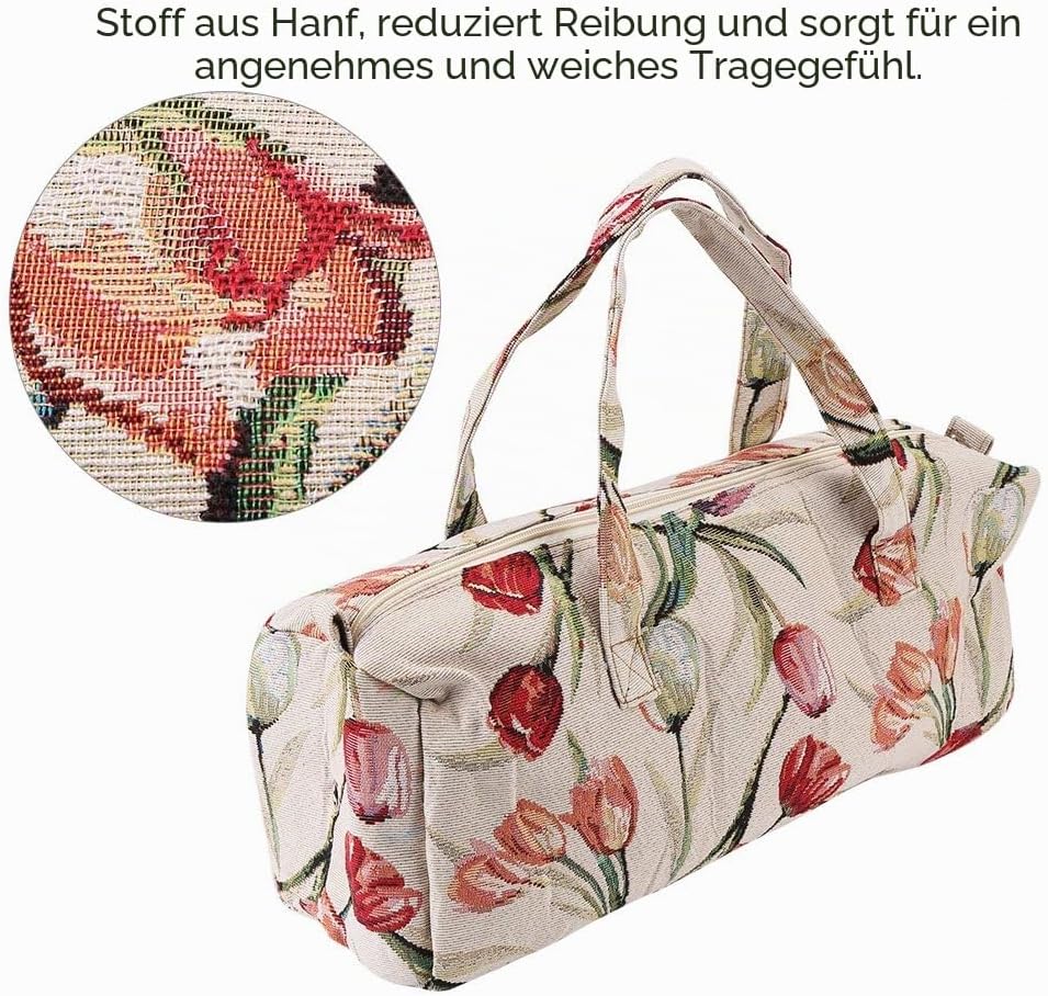 Walfront Handarbeitstasche für Stricken Strickbeutel Garn Organizer Bag Stricknadel Lagerung Exquisi