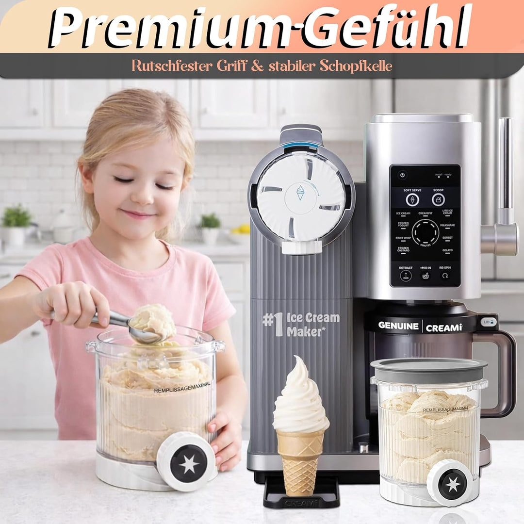 4 Stück Behälter für Ninja Swirl by CREAMi Softeis- & Eismaschine, Swirl Pints und Deckel kompatibel
