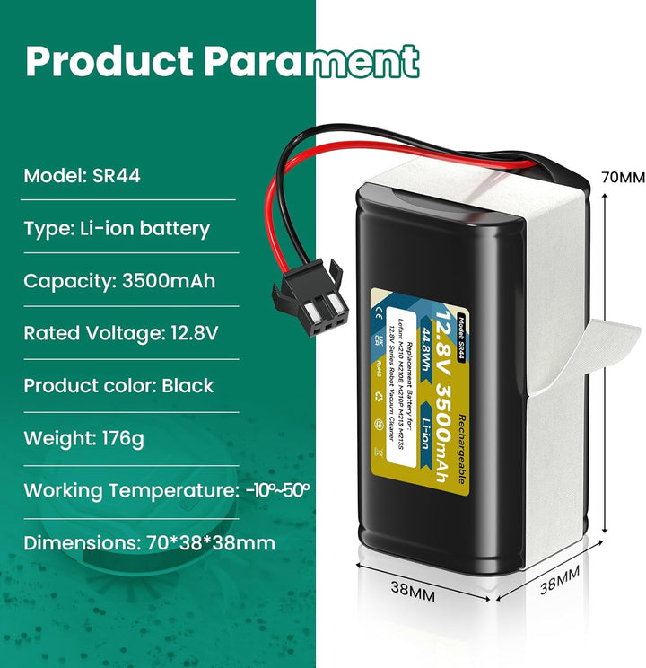 12,8V 3500mAh Ersatzakku für Lefant M210 / M210B / M210P / M213 / M213S, Akku für OKP K2 (Not for 14