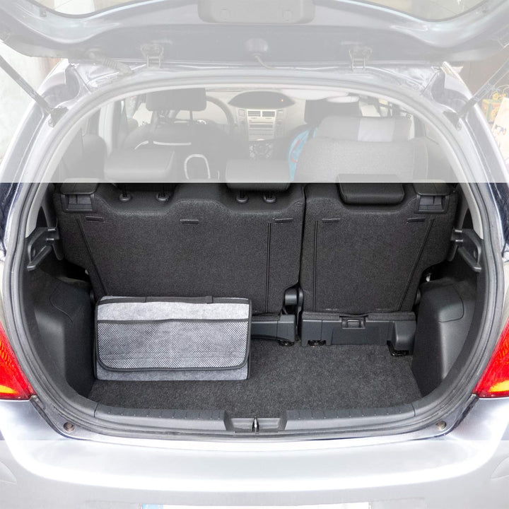 L & P Car Design L&P A227 Kofferraumtasche Auto aus Filz mit Klett Autotasche 48 x 14 x 28 cm Organi