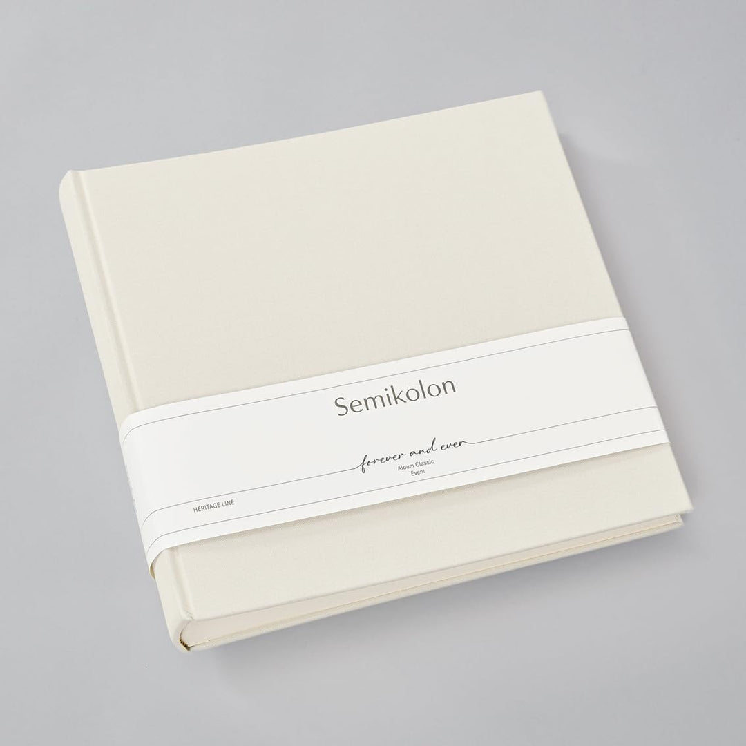 Semikolon 369088 Foto-Album Classic Event Wedding Edition – 24 x 23 cm – 60 Seiten cremefarben – cha
