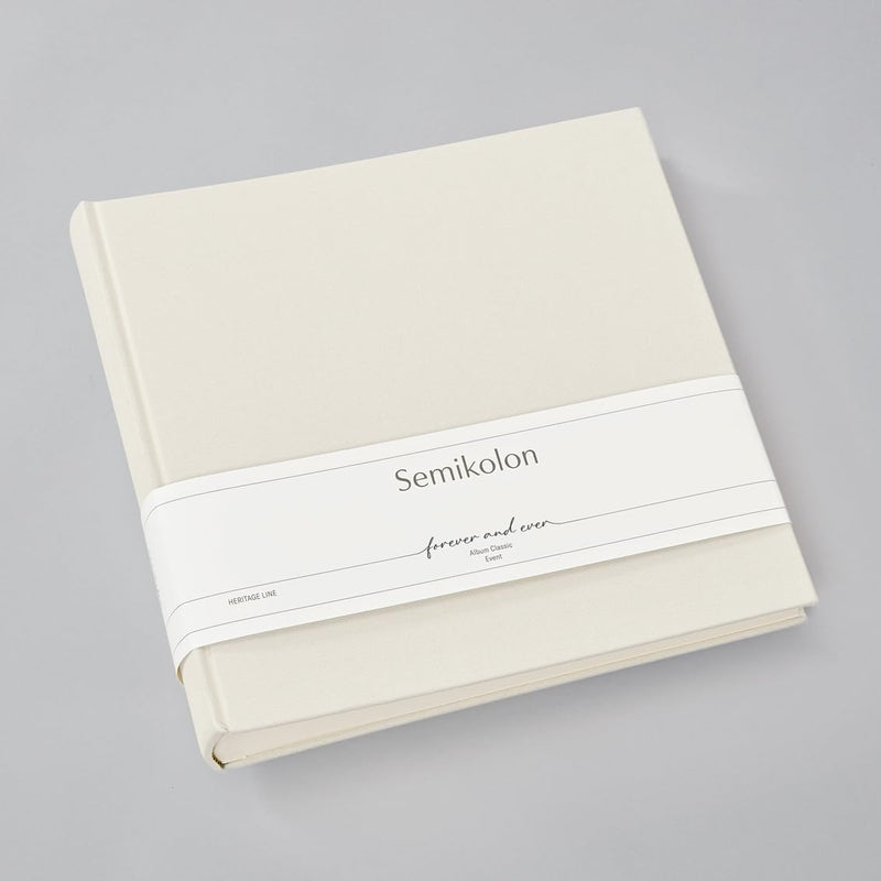 Semikolon 369088 Foto-Album Classic Event Wedding Edition – 24 x 23 cm – 60 Seiten cremefarben – cha