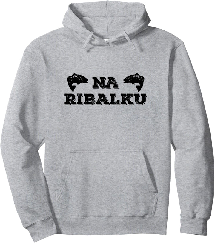 Na Ribalku Russischer Angler Russland Ribalka Russia Angeln Pullover Hoodie
