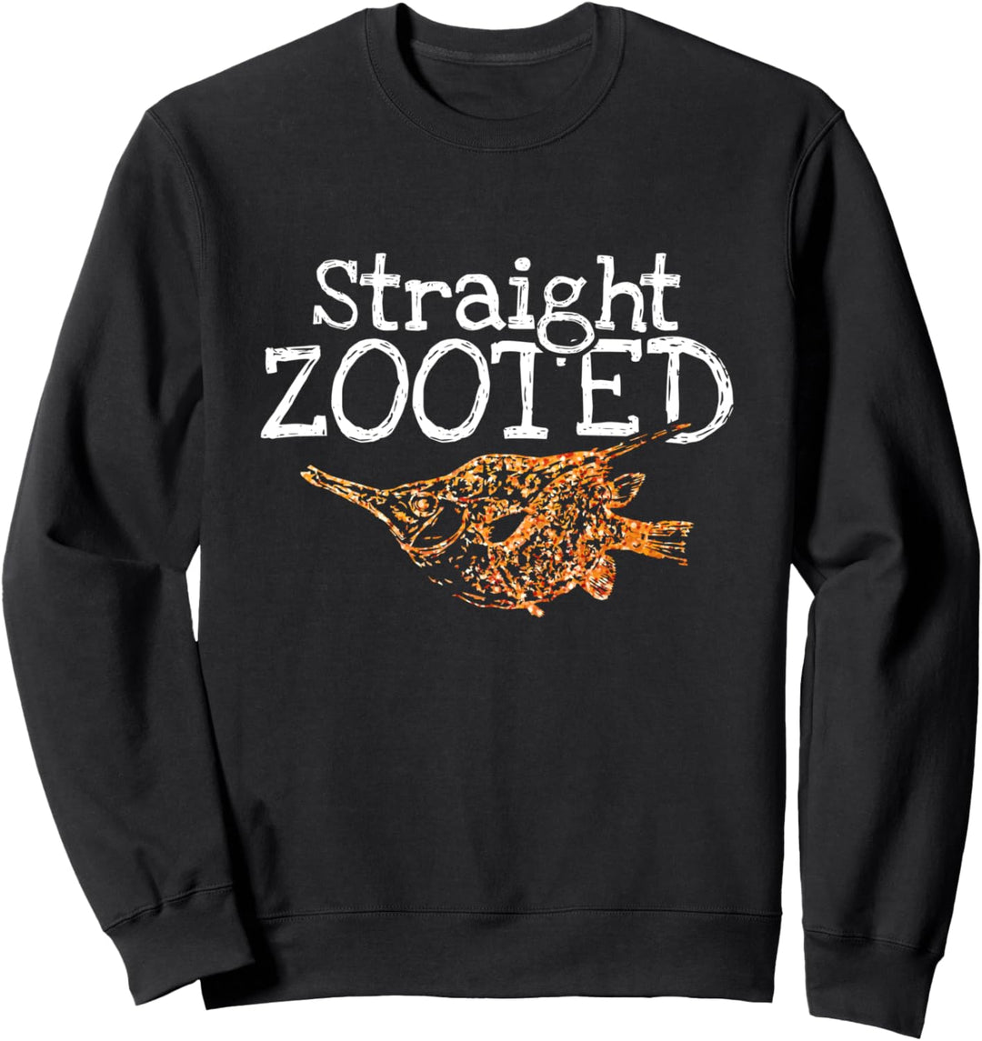 Straight Zooted - Fish Fishing Funny Fisherman Sweatshirt