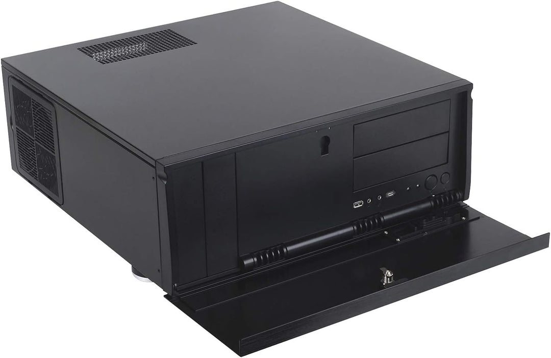 Silverstone SST-GD07B-C - Grandia HTPC ATX Desktop Gehäuse mit hochleistungsfähigem und geräuscharme