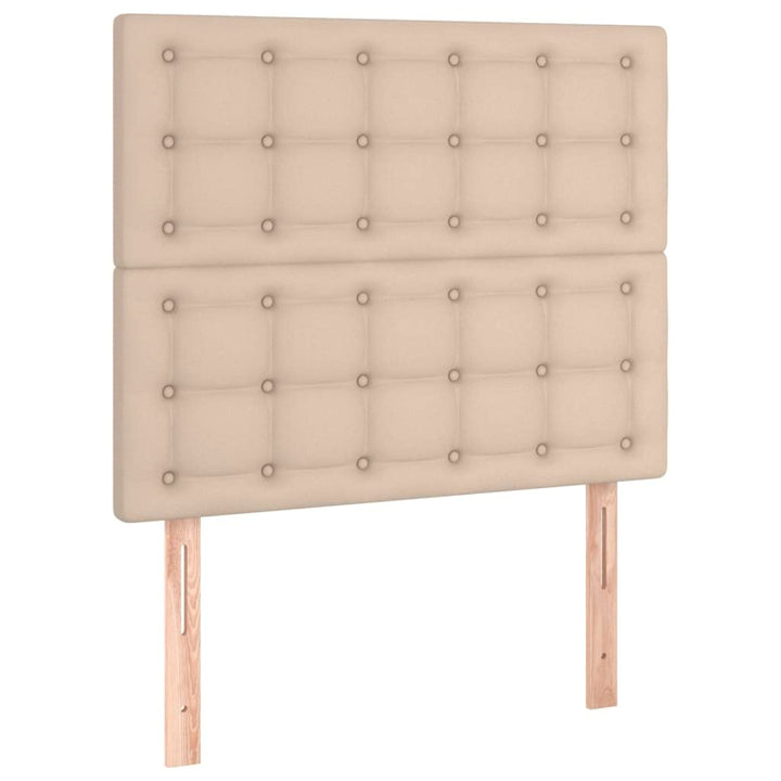 vidaXL Kopfteil 2 STK., Bettkopfteil mit Holzbeinen, Höhenverstellbar Polsterkopfteil für Bett, Bett