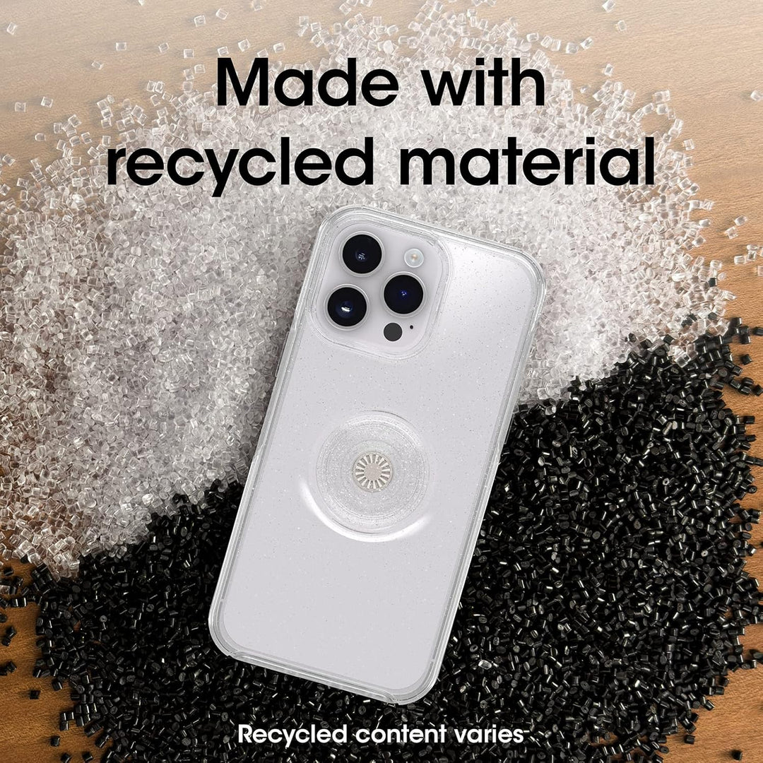 OtterBox Transparente Schutzhülle für iPhone 14 Pro (nur) Otter + Pop Symmetry Serie – Stardust-Pop
