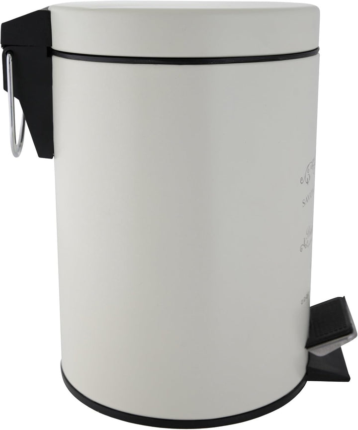 axentia Kosmetikeimer Paris aus Metall, in der Farbe Beige, Abmessungen: 17x17x24,50 cm, 126794 Druc