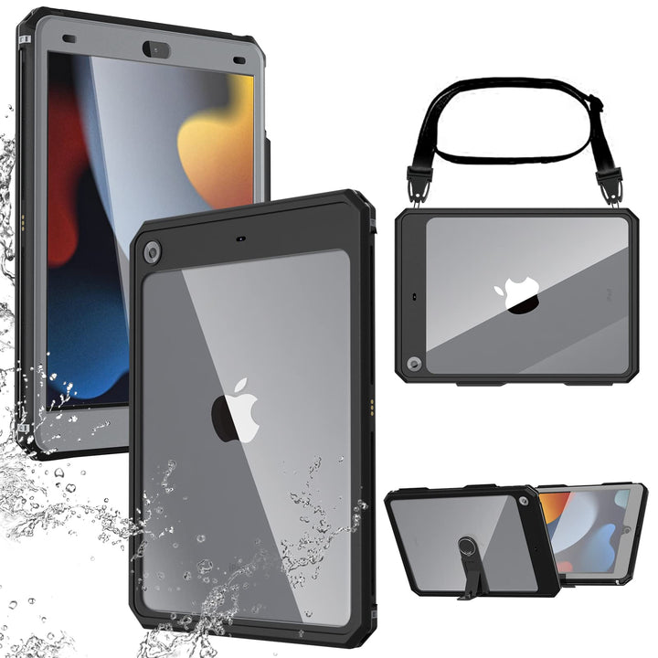iPad 10.2 Hülle IP68 wasserdichte iPad 9th/8th/7th Generation 360 Grad Hülle 2021/2020/2019 mit Disp