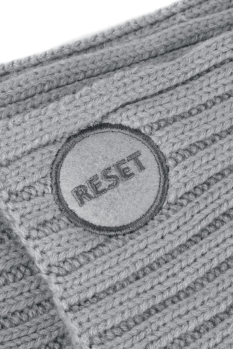 Playstation Unisex Sony Logo Bobble Ribbed Beanie & Scarf Gift Mütze, Schal & Handschuh-Set, Grau (G