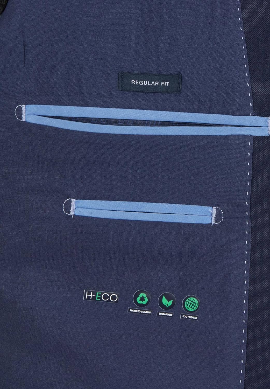 Daniel Hechter - Modern Fit - Herren Baukasten Sakko 25 Blau (670), 25 Blau (670)