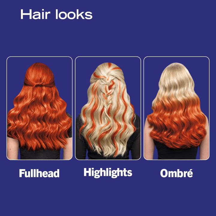 Schwarzkopf LIVE Ultra Brights 085 Vibrant Orange Semi-Permanent Hair Dye, Bold Intense Color for Up