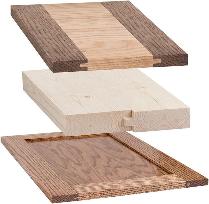Freud Nut- und Feder-Bit-Set mit 1,27 cm Schaft (99-036) Verstellbarer Nut- und Federfräser-Bit-Set,