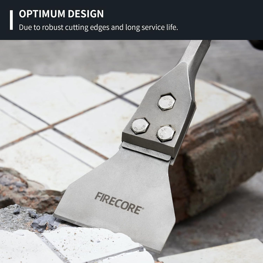 Firecore SDS Plus Bodenschaber, Spachtelmeissel SDS Plus 300mm×100mm, Meisselbits für SDS Plus Hamme