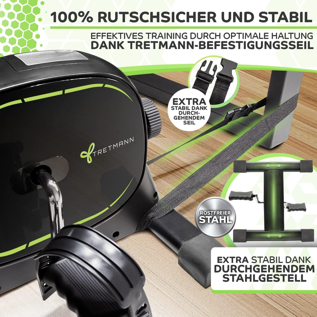 Neu Tretmann Basic Pedaltrainer Set -extra standfest & leise- inkl. Befestigungsband -DEKRA Geprüft-