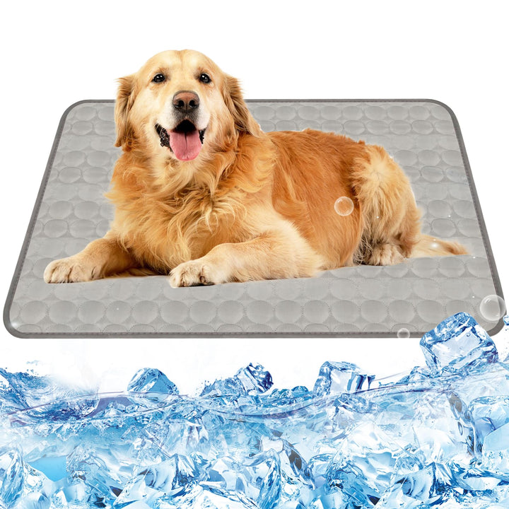 Kühlmatte für Hunde 70x100cm, Selbstkühlende Kühldecke Hund für Katzen und Hunde, rutschfeste Hundem