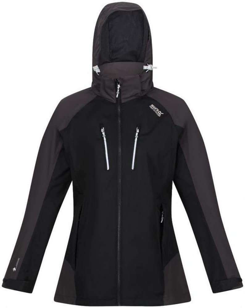 Regatta Damen Ws Calderdale Iv Jacke (1er Pack) 36 Schwarz/Esche, 36 Schwarz/Esche