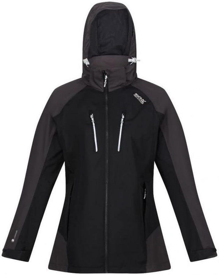Regatta Damen Ws Calderdale Iv Jacke (1er Pack) 36 Schwarz/Esche, 36 Schwarz/Esche