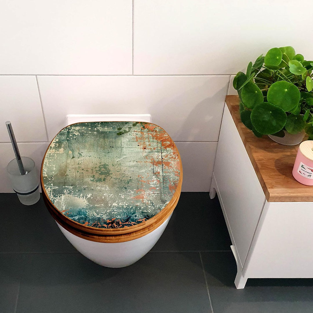 banjado Design WC Sitz Bambus Absenkautomatik 45,8x37,5cm - Toilettendeckel mit Absenkautomatik Holz