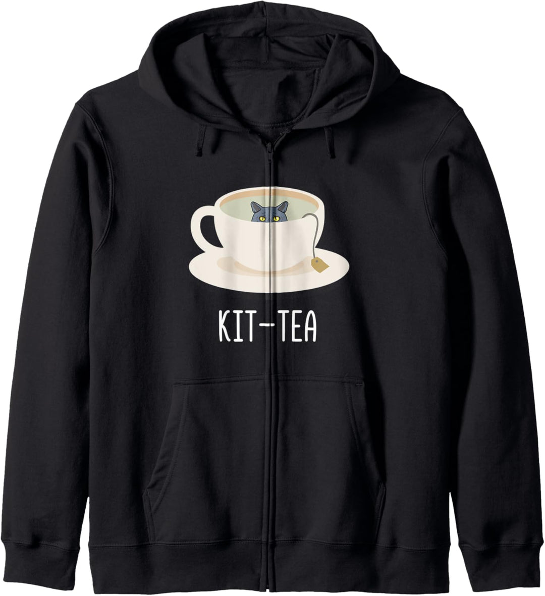 Lustige Kit-Tea-Katze Lustige Britisch-Kurzhaar für Katzenli Kapuzenjacke